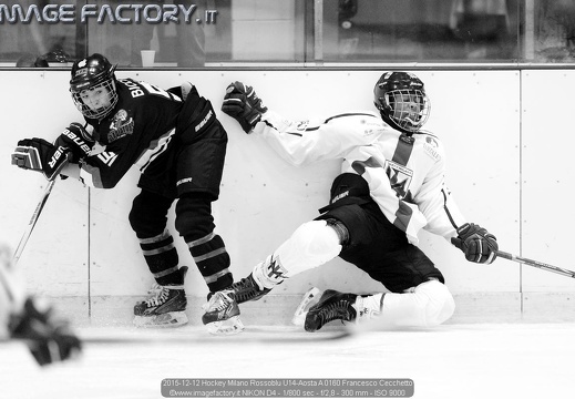 2015-12-12 Hockey Milano Rossoblu U14-Aosta A (4-7)